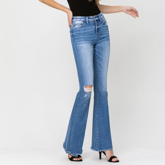 *NEW* Flying Monkey High-Rise Flare Jeans - Picture 8 of 12